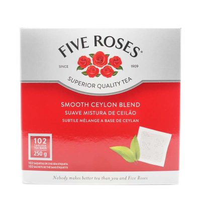 102 bags of five roses smooth ceylon blend tea