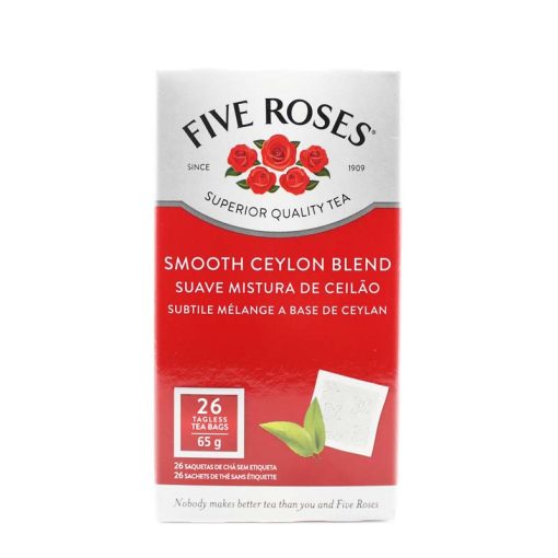 26 bags of five roses smooth ceylon blend tea