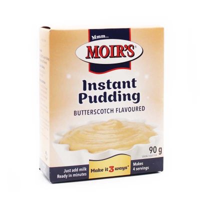 moirs instant butterscotch flavoured pudding powder