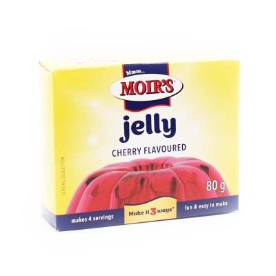 moirs south african cherry flavoured jelly powder