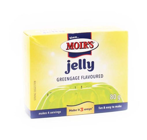 moirs south african grengage flavoured jelly powder