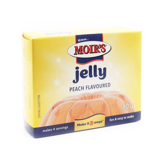 moirs south african peach flavoured jelly powder