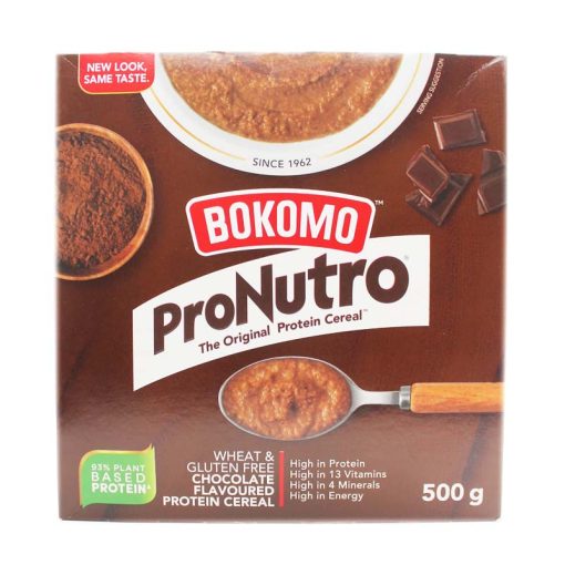 bokomo pronutro chocolate flavoured south african protein cereal