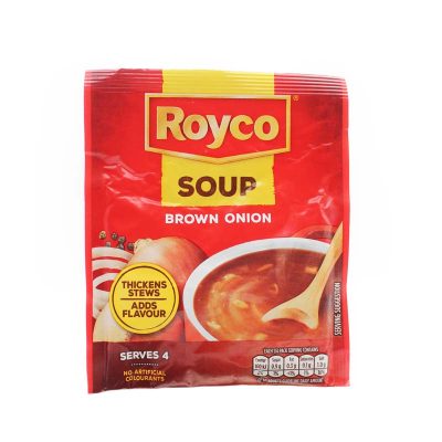royco south african brown onion soup powder four servings