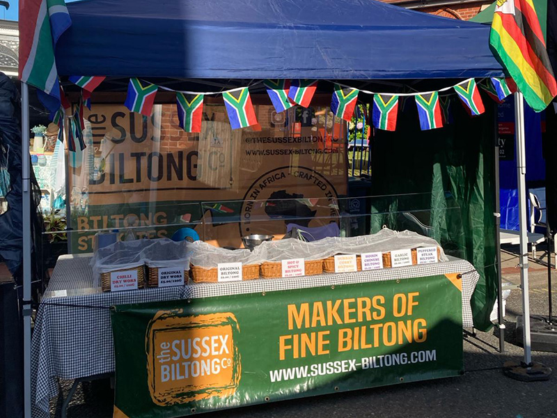 Sussex Biltong stand at Calverley Road